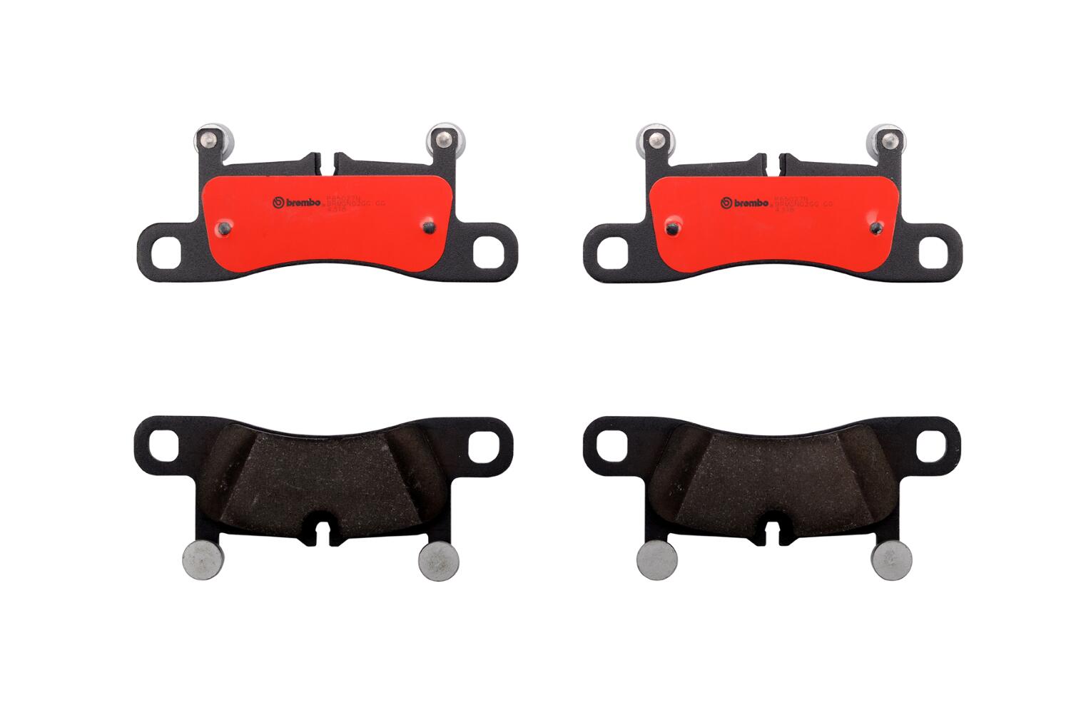 Porsche VW Disc Brake Pad Set - Rear (Ceramic) 95835293980 - Brembo P65027N